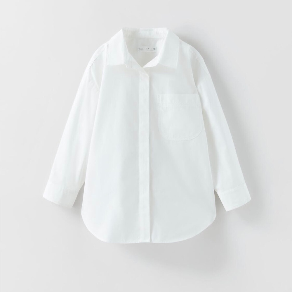 Zara girl set of 2 poplin shirts